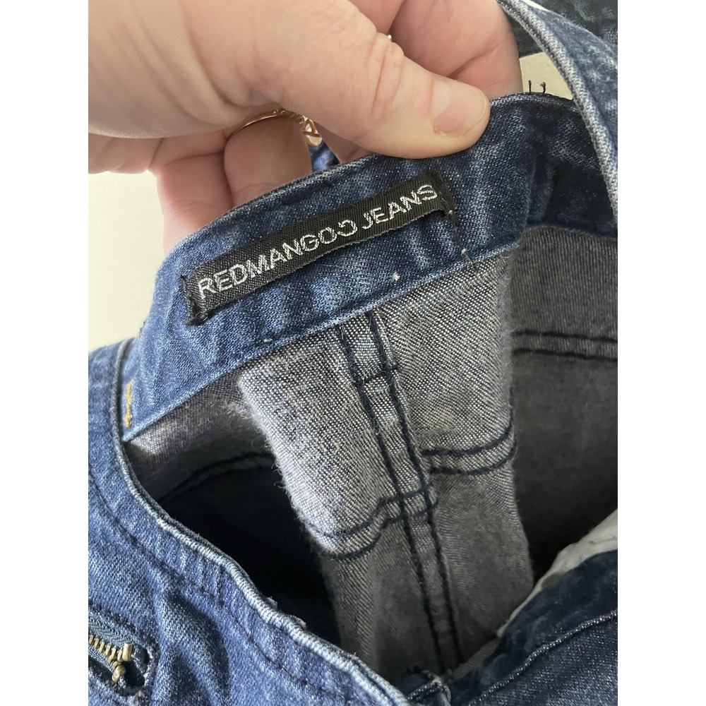 Vintage Denim Overall Waiters XS Railroad Y2K 90's Indie Streetwear Belt Loop - Picture 6 of 8